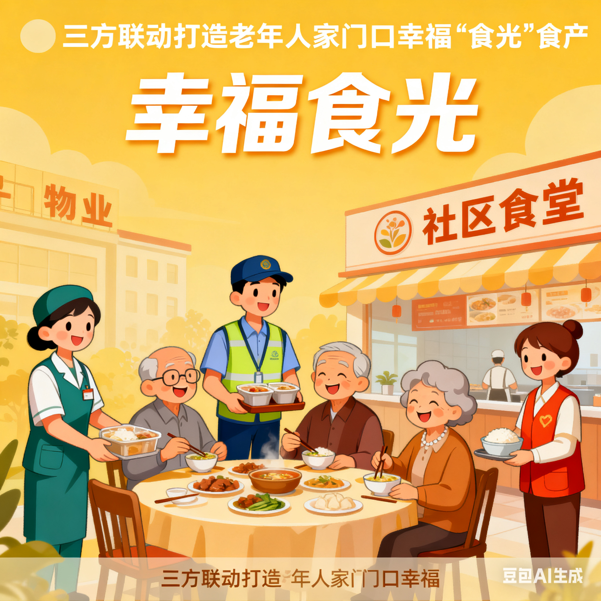 三方联动打造老年人家门口的幸福“食”光