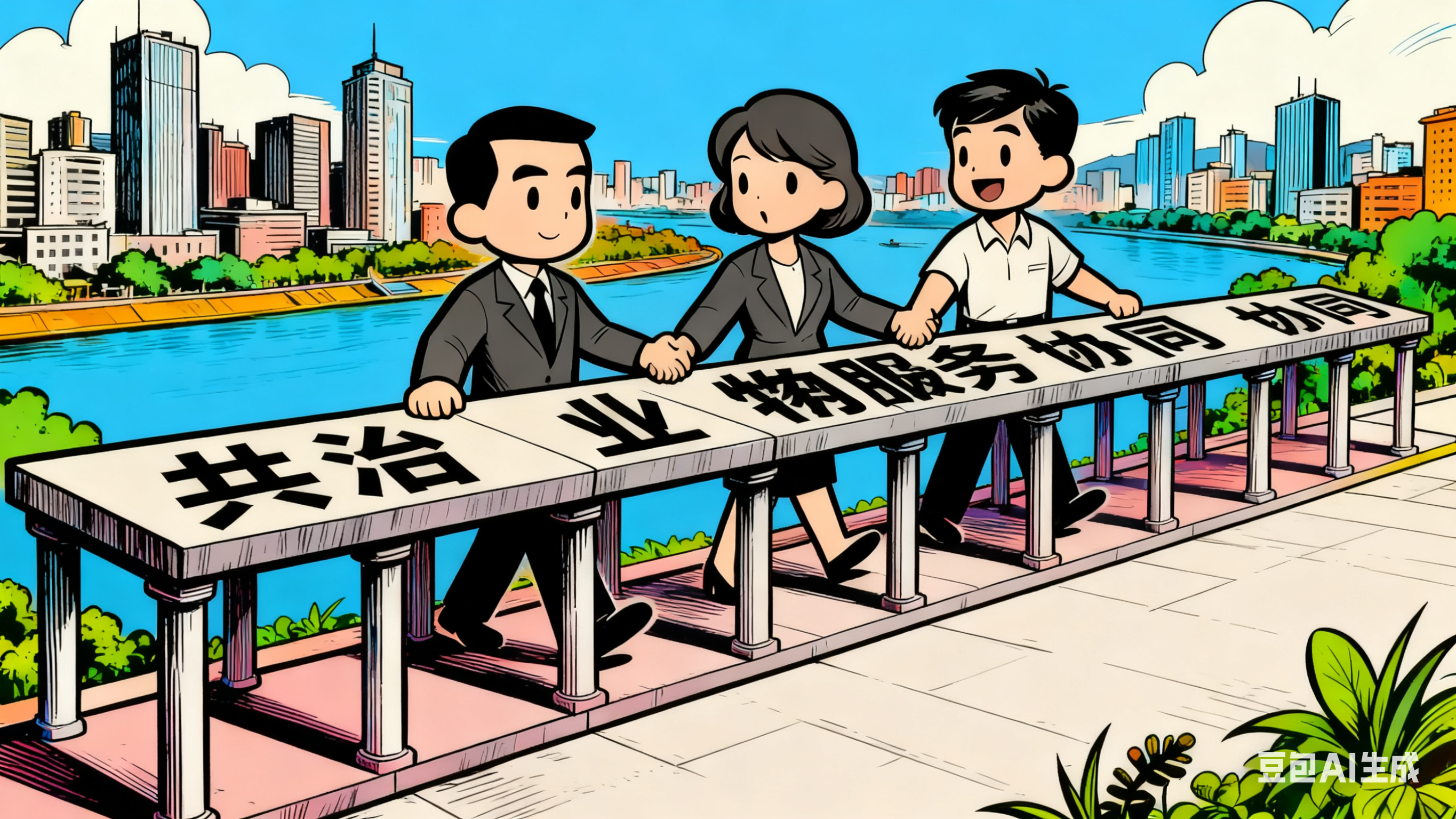 浙江义乌三方协同搭建物业服务共治平台