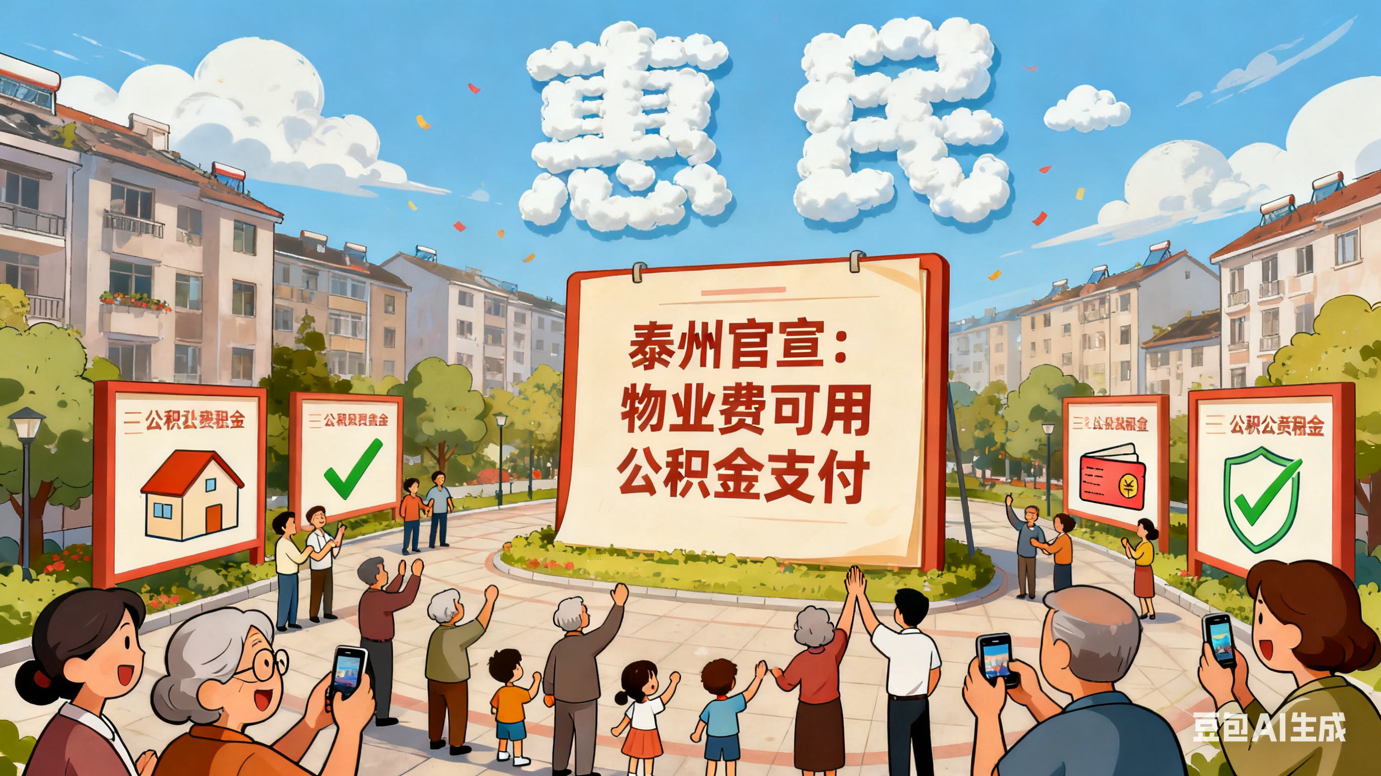 泰州官宣:物业费可以用公积金“买单”