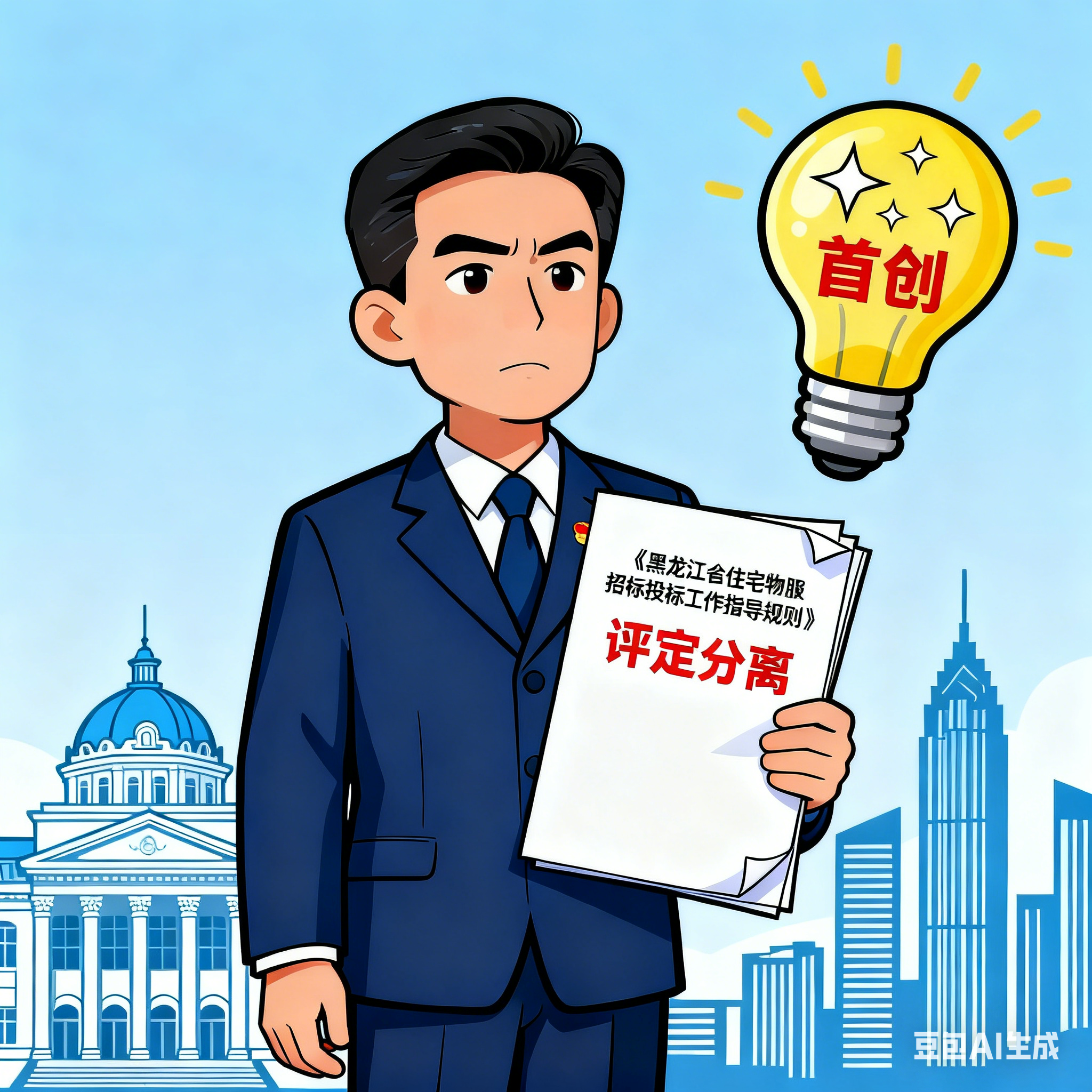 黑龙江省住建厅印发《黑龙江省住宅物业服务招标投标工作指导规则》,首创“评定分离”定标方法