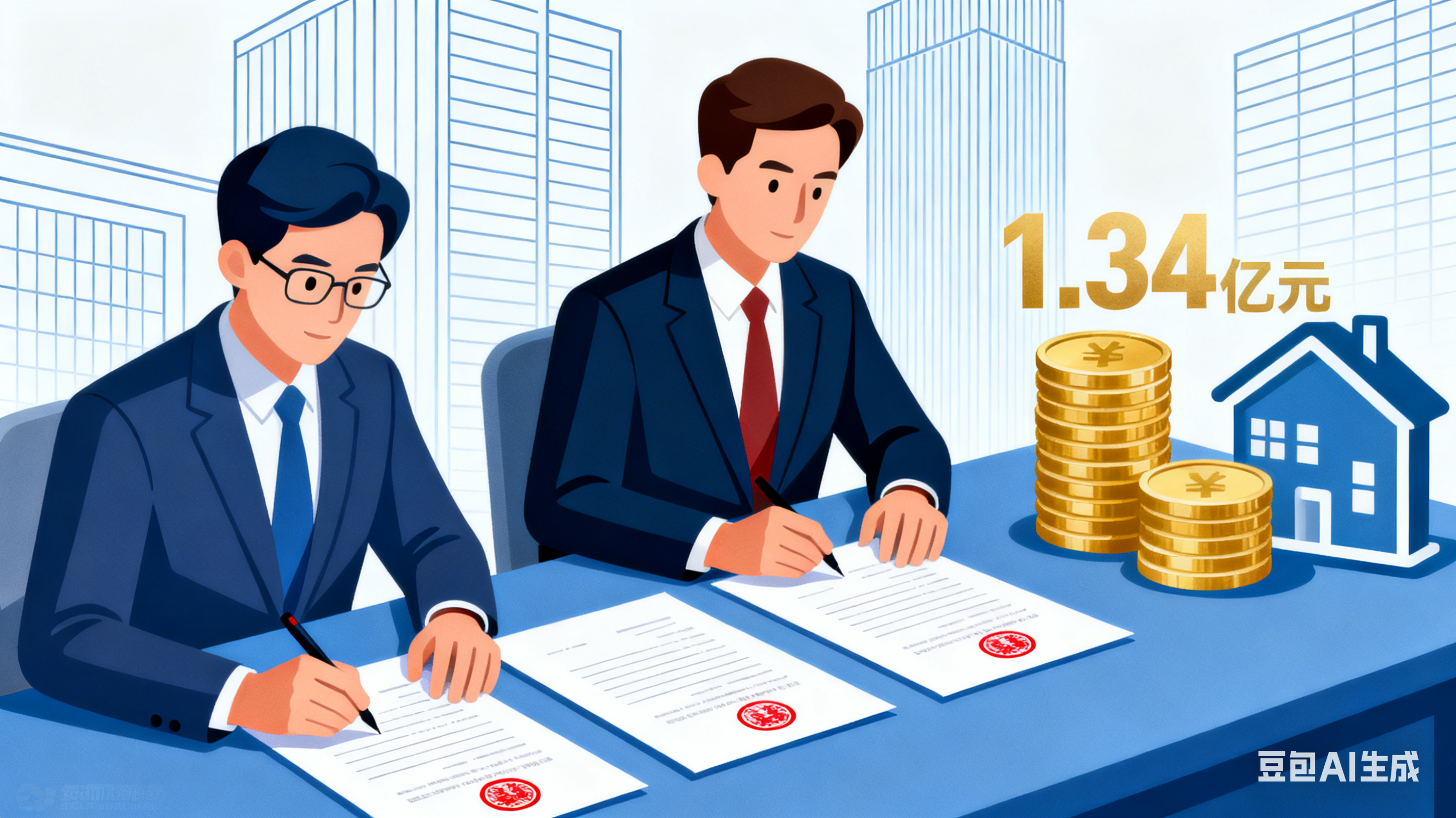 鑫苑服务与关联方签订三份资产抵偿协议 共计抵债1.34亿元