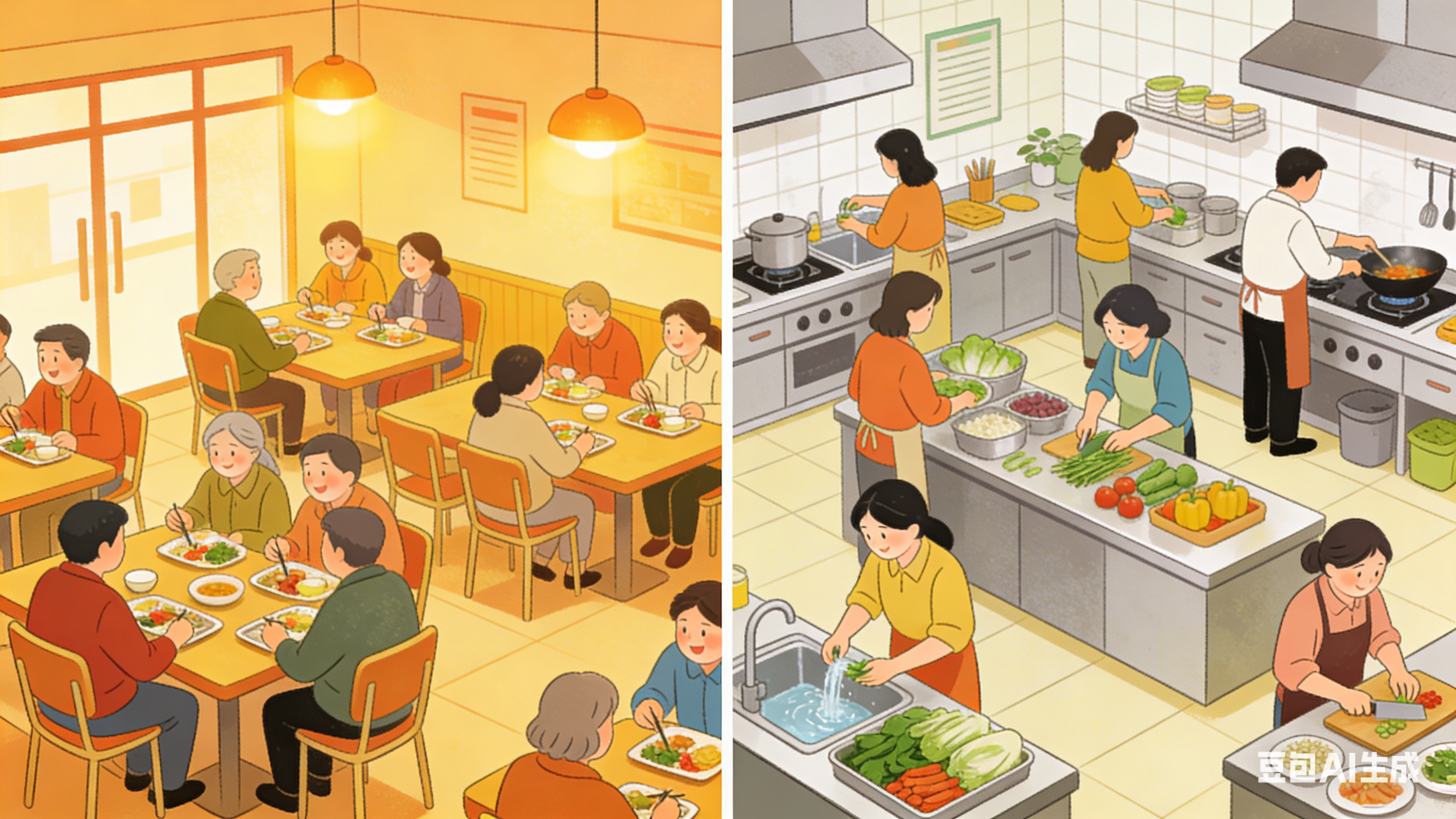 社区食堂与社区共享厨房:两种空间,两种生活