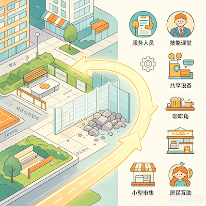 场地换资源：社区自我创收的现实堵点与破局路径